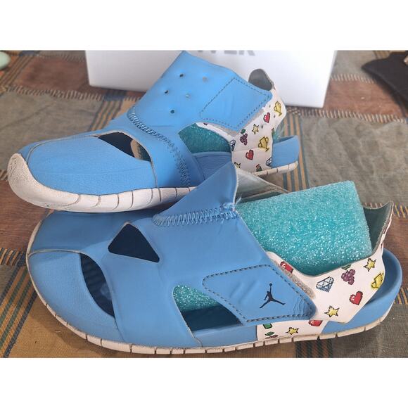 Nike kids Jordan Flare DM8973-417 University blue/white- youth size 2 - Picture 5 of 9